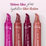 Mila Beauté Peptide Lip Gloss Balm I With SPF & Hyaluronic Acid I Plump & Fuller Lips I Hydrating & Shiny Lip Balm Non Sticky I Highly Pigmented I Soft & Nourished Lips - Peach Sharbat - Image 6