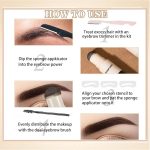 HUDA GIRL Dual Color 2in1 Hairline Powder & Eyebrow Filler for Women, Instant Hair Touch Up & Eyebrow Shaper Kit including Brow Stick Black & Brown with Razor, 2pcs Brush & 3 Brow Stencils - Image 5