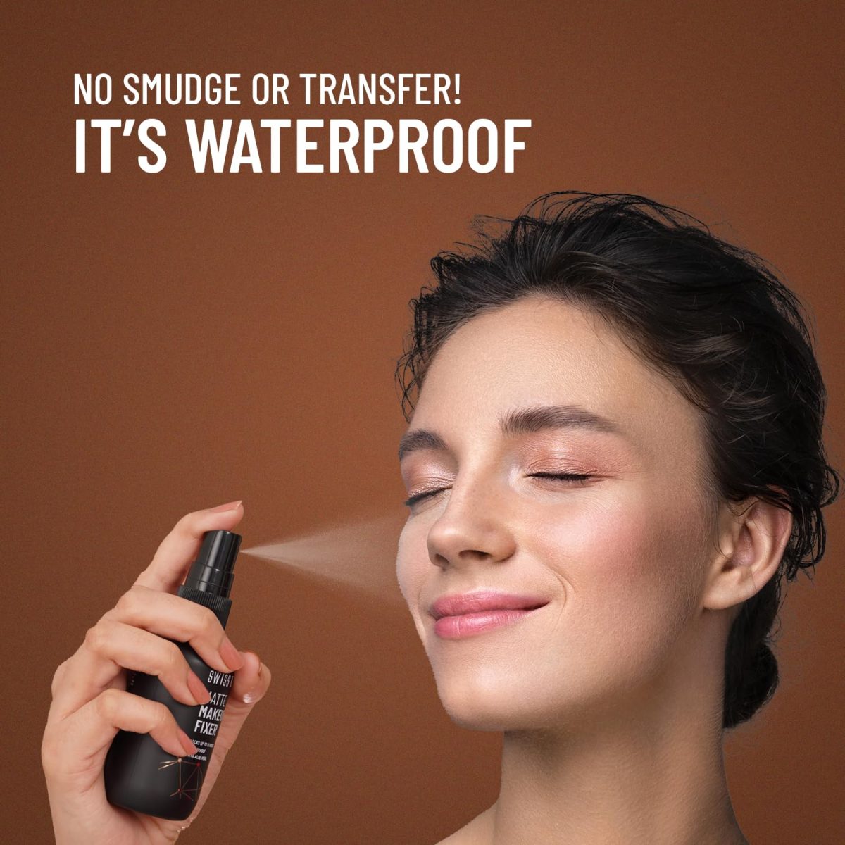 Swiss Beauty Matte Makeup Fixer | 16 Hours Matte Finish | With Vitamin E and Aloe Vera | Waterproof | 70ml - Image 4