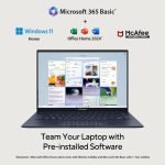 ASUS Zenbook 14,Intel Core Ultra 7 (Series 2),Thin & Light(Intel Arc iGPU/32GB/1TB/3K OLED Touch screen/14/120Hz/Windows 11/M365 Basic (1Year)*/Office Home 2024/Ponder Blue/1.28 kg) UX3405CA-PZ163WS - Image 7