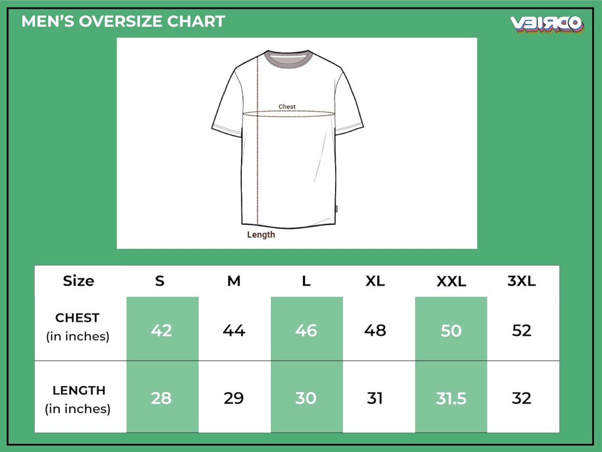 Veirdo® Oversized Baggy Fit Drop Shoulder Half Sleeves Round Neck Solid Pure 100% Cotton T-Shirt for Men (Available in White, Black, Mustard, Maroon, Green, Lilac, Navy, Red Color) - Image 6