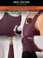 DAMENSCH Neo-Cotton Round Neck Vest for Man, Anti-Bacterial, Shape Retaining Vest, 100% Cotton Banyan for Men, Buttery Soft Inner Baniyan - Image 2