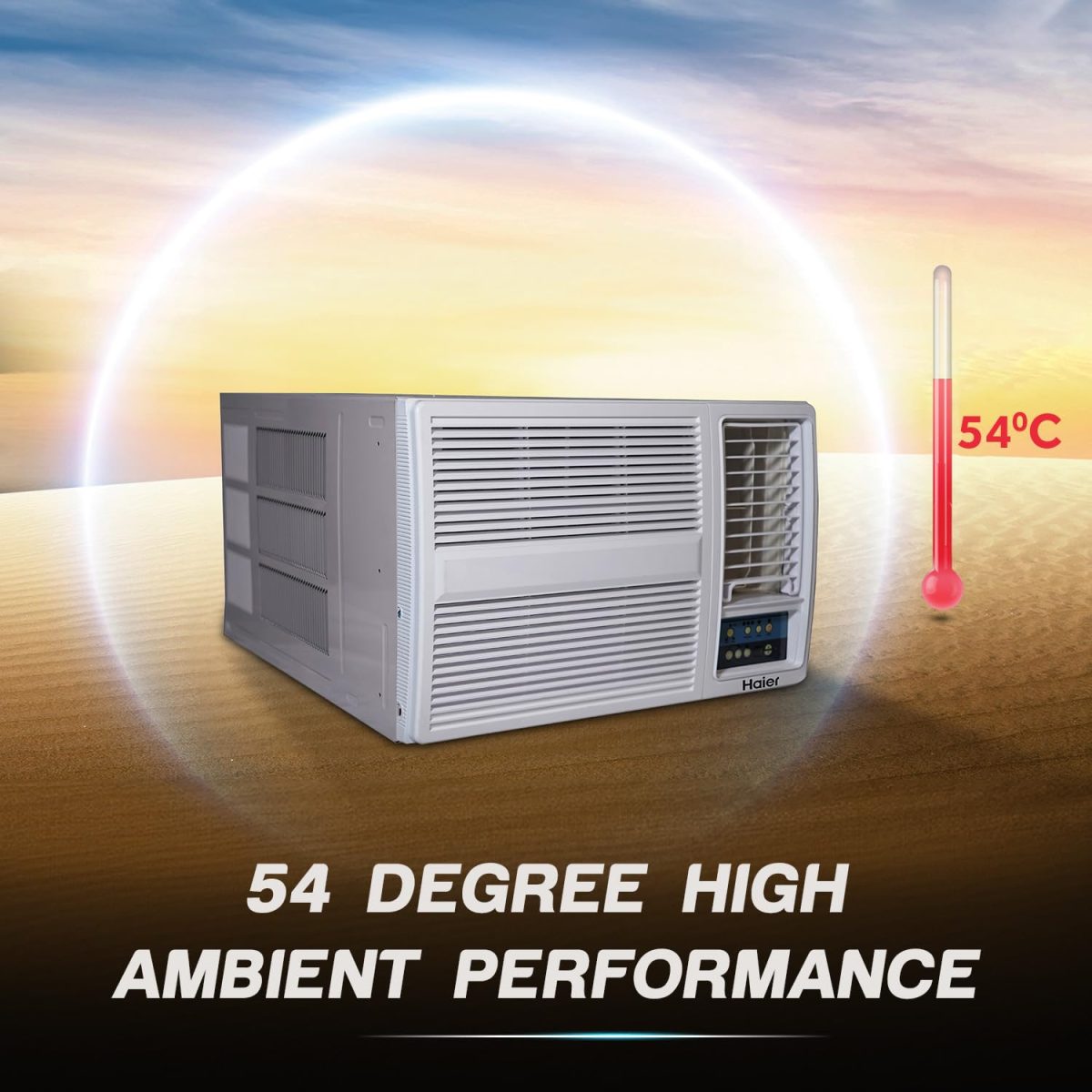 Haier 1.5 Ton 3 Star Fix Speed Side Flow Window AC (Copper, Turbo Mode, Anti Bacterial Filter, Cools at 54°C Temp, Long Air Throw - HWU18F-AOW3BN-FS) - Image 3