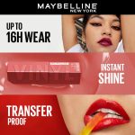 Maybelline New York SuperStay Vinyl Ink Liquid Lipstick Lippy Instant Shine & Transfer Proof. SuperStay Vinyl Ink Liquid Lipstick Last Up To 16Hr, Enriched With Vitamin E & Aloe | 4.2ml - Image 2