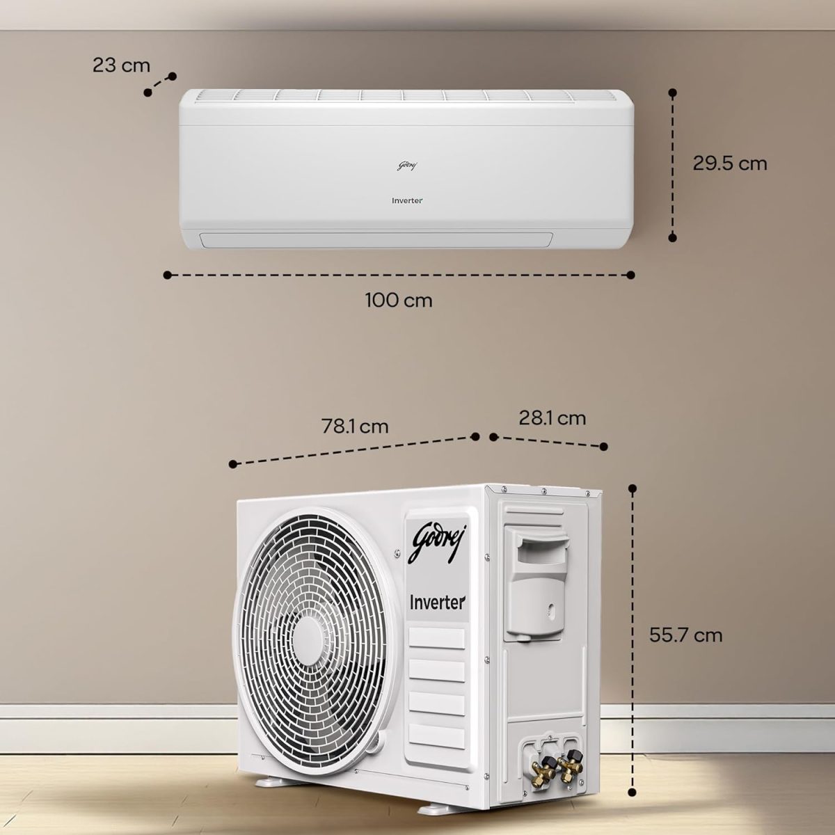 Godrej 2 Ton 3 Star, 5 Years Comprehensive Warranty, 5-In-1 Convertible Cooling, Inverter Split AC (Copper, 2025 Model, Heavy duty cooling at 52 °C, AC 2.0T EI 24I3T WZS, White) - Image 7