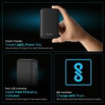 URBN 20000 mAh Premium Edition Nano Power Bank | Two-Way 22.5W Super Fast Charging | Pocket Size| Dual Type C Power Delivery (PD) Output + 1 USB Output for Quick Charge (Black) -USB Type C - Image 9