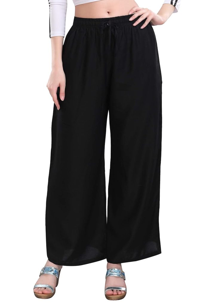 TRASA Women's and Girls Cotton Reyon Regular Fit Palazzo Pants - Available Size - L, XL, 2XL, 3XL