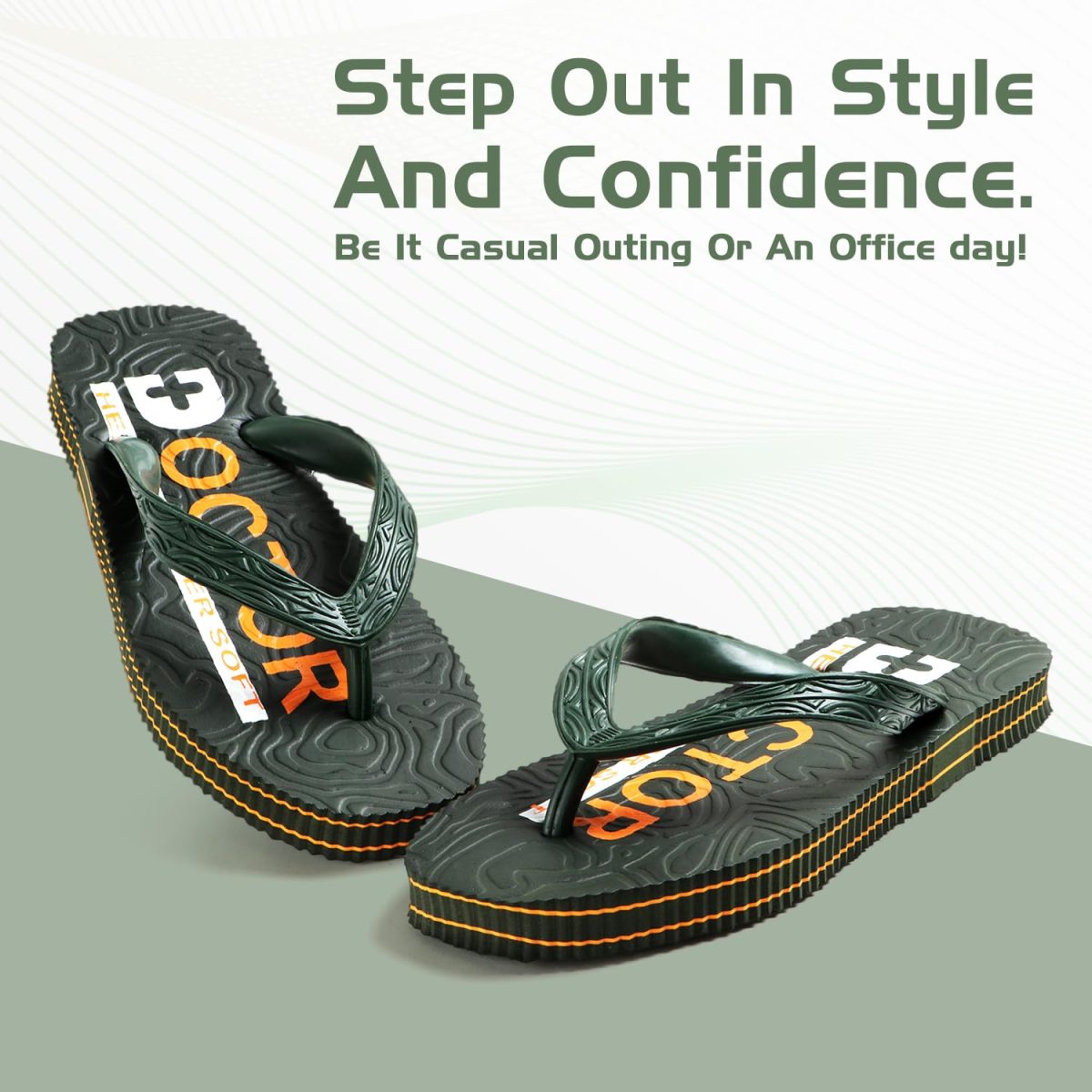 DOCTOR HEALTH SUPER SOFT Men's Ortho Super Soft Health Flip Flops | Lightweight & Anti-Skid Orthopedic Slippers for Daily Comfort & Pain Relief | Lightweight & Durable Hawai Chappal - Image 4