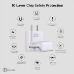 MI Xiaomi 22.5W Fast Charger with USB-C Cable, Quick Charge 3.0 Power Adapter Compatible with Redmi Note Series, Poco, Mi, Any Type C Devices - with Power Delivery (White) - Image 3