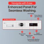 LG 7 Kg, 5 Star, Steam, Inverter Direct Drive Technology, 6 Motion DD, Fully-Automatic Front Load Washing Machine (FHB1207Z2W, Remove Allergens & Tough Stain, In-Built Heater, Essence White) - Image 4
