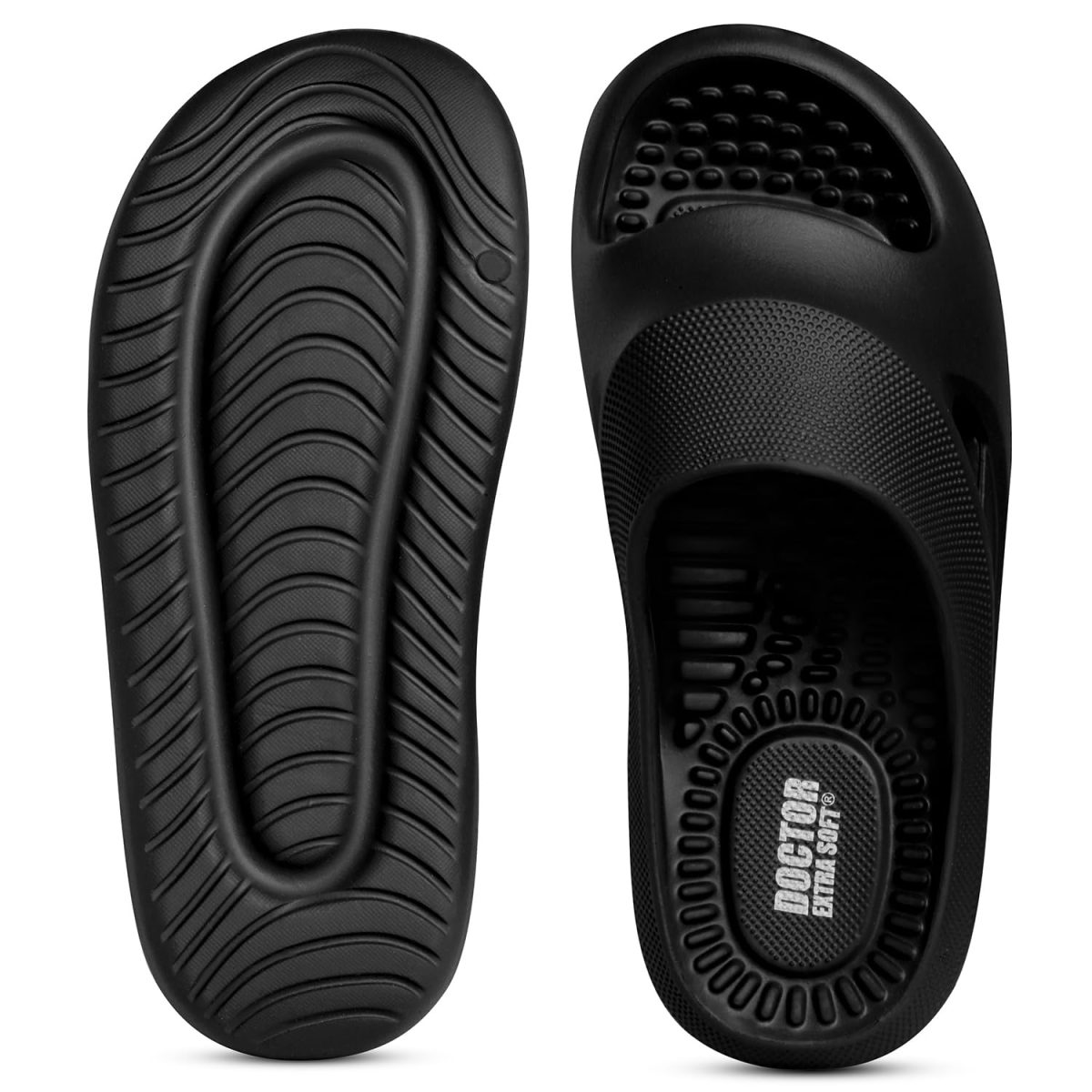 DOCTOR EXTRA SOFT Men's Orthopedic Acupressure Sliders/Slippers with Cushion FootBed for Adult| Comfortable & Light Weight | Stylish & Anti-Skid| Waterproof & Everyday Flip Flops for Gents & Boys D-534 - Image 7