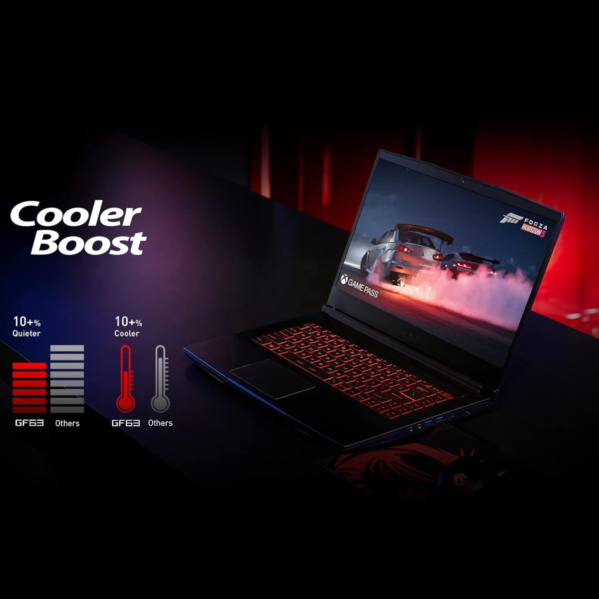 MSI Thin GF63, Intel 12th Gen. i5-12450H, 40CM FHD 144Hz Gaming Laptop (8GB/512GB NVMe SSD/Windows 11 Home/Nvidia GeForce RTX4050, 6GB GDDR6/Black/1.86Kg), 12VE-080IN - Image 6