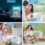 BreezeSwift -Portable-Air-Conditioner-Small-Ac-Personal-Air-cooler-Usb-Power-Mini-Desktop-Cooling-Misting-fan-1/2/3-Timer-With-speed-360-Adjustable-For-Office-Room-Desk-And-Car-(White) (Jumbo Size) - Image 4