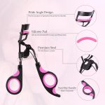 GLUN® Professional Eyelash Curler, Rubber Gripped Stainless Steel Wide Angle Lash Curler, Beauty Makeup Tool Universal Eye Shapes, Painless Fits Get Gorgeous Eyelashes in Seconds - Image 2