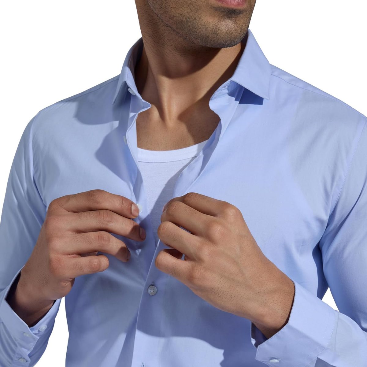 XYXX Men's Pace Super Combed Cotton Regular Fit Solid Round Neck White Vest (Pack of 2) - Image 5