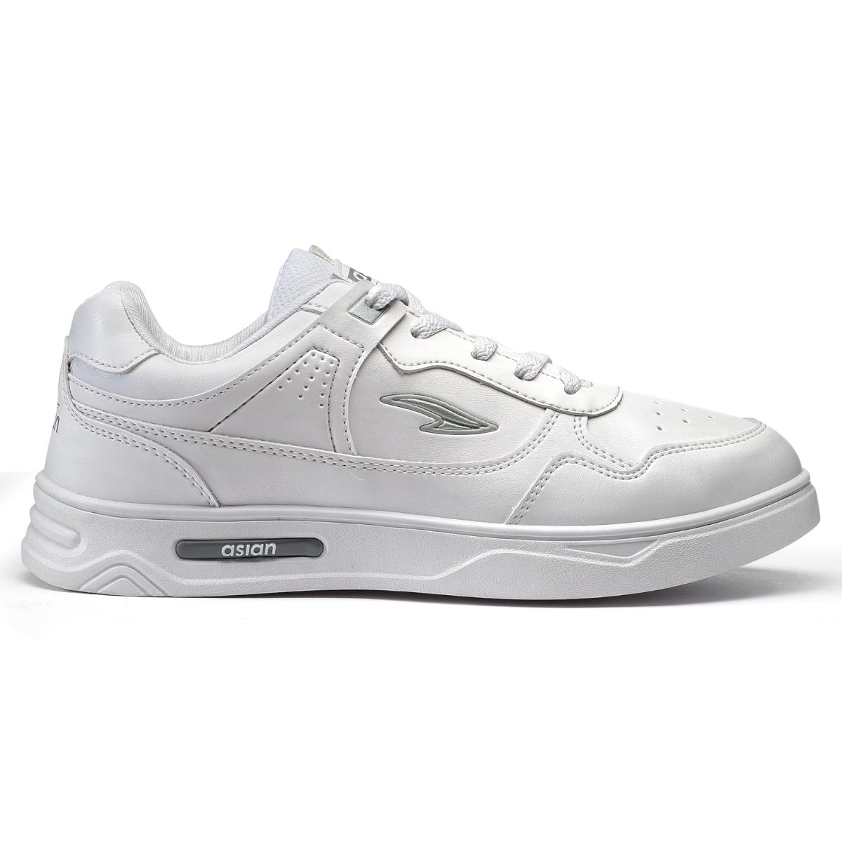 ASIAN Men's BOSTON-01 White Casual Sneaker Shoes with Synthetic Upper Lightweight Comfortable Mid Top Sneaker Shoes for Men's & Boy's - Image 5