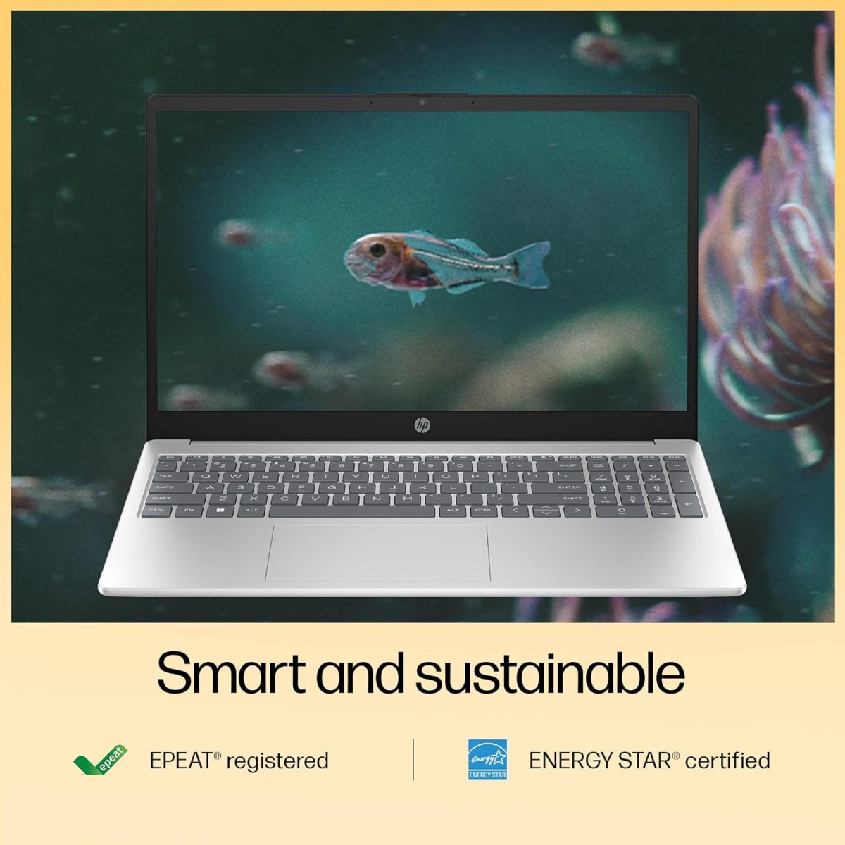 HP Laptop 15, Enhanced by AI, AMD Ryzen 5 7535HS, 15.6-inch (39.6cm), FHD, 8GB DDR5, 512GB SSD, AMD Radeon Graphics, 1080p FHD Camera w/Privacy Shutter, Backlit KB (Win 11, Silver, 1.59kg), fc1004AU - Image 9