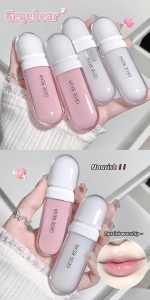 Gege Bear Clear and Moisturizing Lip Gloss - Hydrating Non-Sticky Lip Gloss for Soft & Plump Lips | High-Shine Transparent Gloss with Nourishing Formula | Lightweight Long-Lasting Lip oil & Lip Enhancer | Glossy Lip Tint for Women & Girls | Korean Beauty Lip Care for Smooth & Radiant Lips (#01 Light Pink, 6.5g) - Image 5