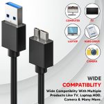 Lapster USB 3.0 A to Micro B SuperSpeed for hard disk cable - short cable - Image 4