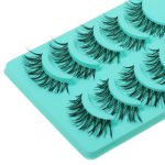 Magideal 5 Pairs Beauty Makeup Handmade Messy Cross Style False Eyelashes Green - Image 9