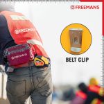 FREEMANS IKON 5m:19mm Steel Inchi Measuring Tape - 5m (Yellow & Black) With Unbreakable ABS case || Soft Grip Bi-material Case || Auto-lock and Belt Clip - Image 6