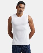 Jockey 9930 Men's Super Combed Cotton Rib Solid Slim Fit Round Neck Muscle Vest - Image 5