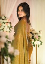 HMP Fashion Women's Fendy Chiffon Soft Silk Saree With Hand Work Lace Boarder & Comes With Unstitched Blouse Piece - Image 2