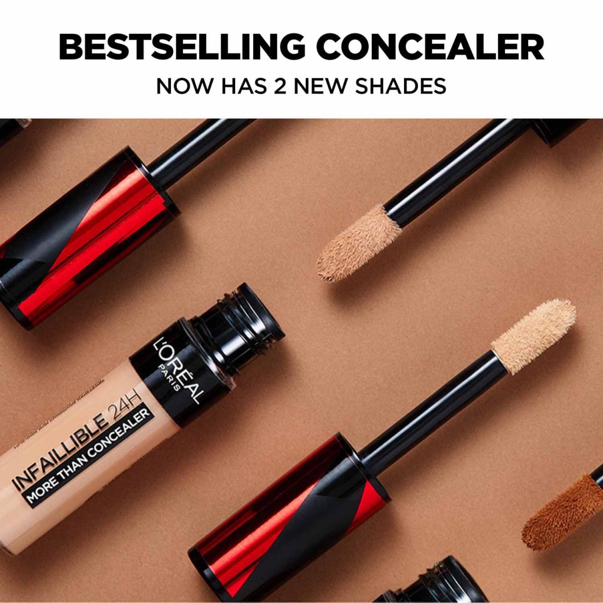 L'Oréal Paris Full Coverage Concealer, Waterproof Formula, For Undereye Circles and Blemishes, For Highlighting and Contouring, Infallible, Shade: 312, 10g - Image 3