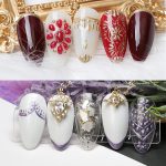 QUEENFINGER Metallic Gel Nail Polish, 3D Gold, Silver, Rose Gold for Cyber Punk French Nail Design (Pack of 3) 1E+1 grams - Image 5
