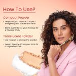 Swiss Beauty Matte & Set Duo Lightweight Compact For All Skin Types| Compact Powder + Translucent Powder | Shade- 02 Beige, 20gm - Image 6