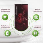 LG 185 L 4 Star Inverter Direct-Cool Single Door Refrigerator (GL-D199OSEY, Scarlet Euphoria, Base stand with drawer) - Image 10