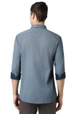 Peter England Men's Everyday Ditsy Print Slim Fit Full Sleeve Casual Shirt | 100% Cotton - Image 3