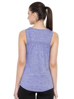 Clovia Women's Polyester Slim Fit Gym/Sports Textured Activewear Top - Image 2
