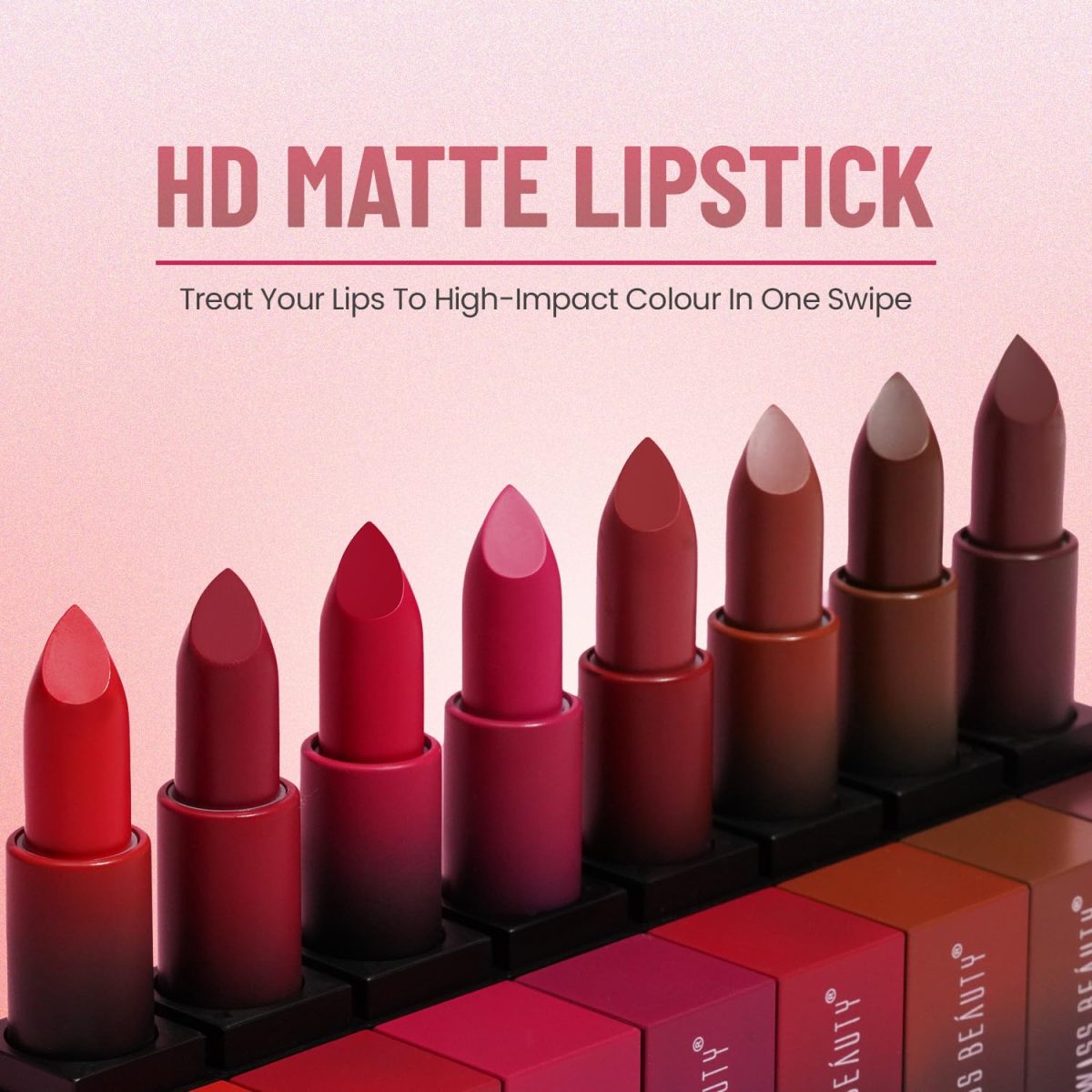 Swiss Beauty Hd Matte Pigmented Smudge Proof Lipstick | Creamy Matte Long Stay Lipstick | Brandy Harrington, 3.4g - Image 2