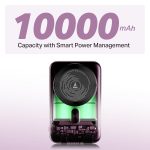 boAt New Launch EnergyShroom PB331 (Magsafe) 10000mAh Magnetic Wireless Powerbank, 15W Wireless & 22.5W Wired Charging for (iPhone 16,15,14,13 & 12, Android & Other Qi Enabled Devices) (Purple) - Image 4