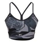 Reebok Women's Satin 91% Pes/9% El-Interlock-Hydrophilic Finish/Print-Digital Sublimation-Disperse Classic Workout Sports Bra - Image 2