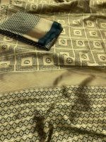 MOKSHA TRENDS Women's Pure Soft Kanjivaram Silk Saree | Banarasi Style Sari With Unstitched Blouse Piece | Wedding Collection - Image 6