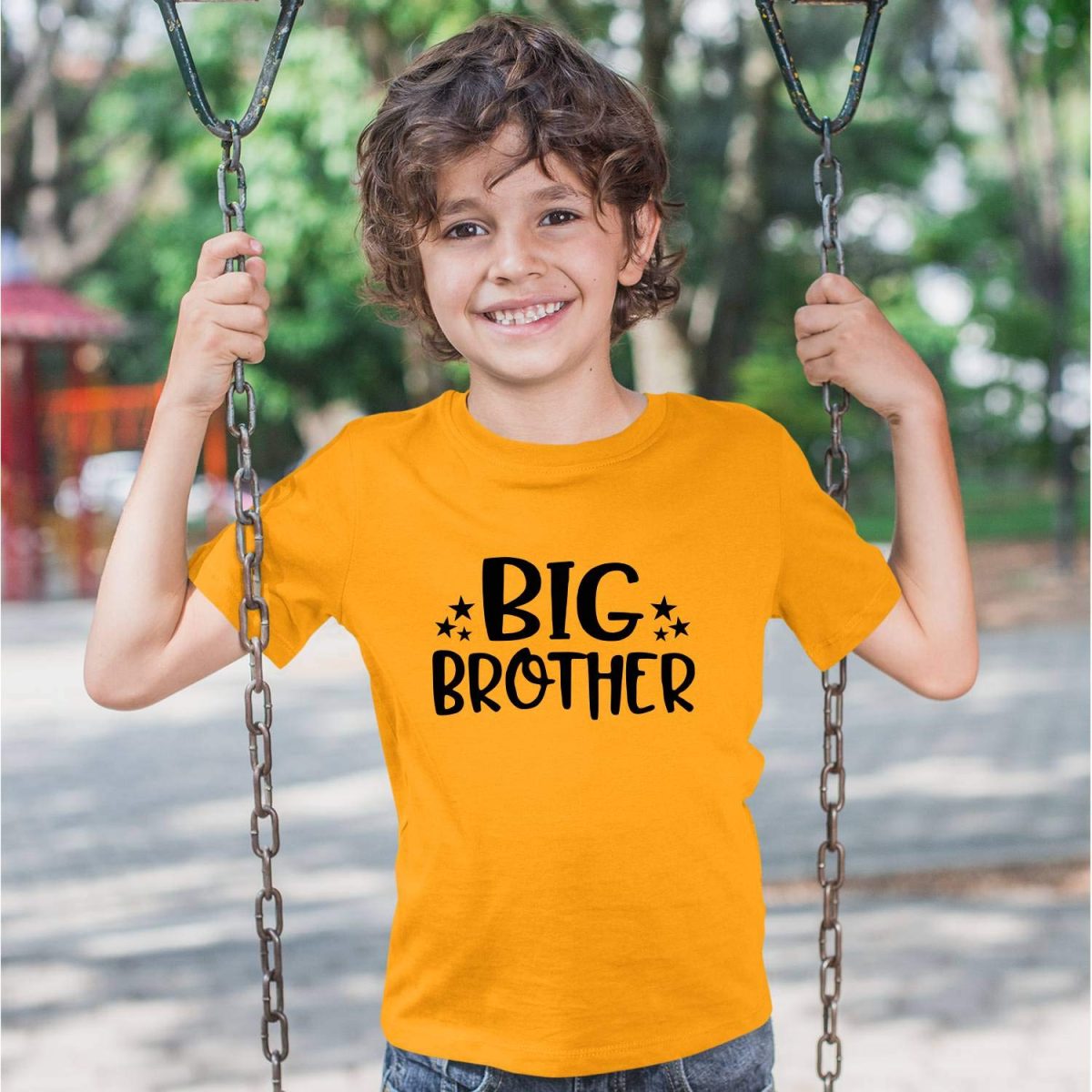 Hangout Hub Big Brother|Little Brother Printed T-Shirt for Boys | Super Combed Cotton Kids T-Shirt | Fade-Resistant Breathable Apparel (0-14 Years Size Option) Pack of 1 Tee - Image 2