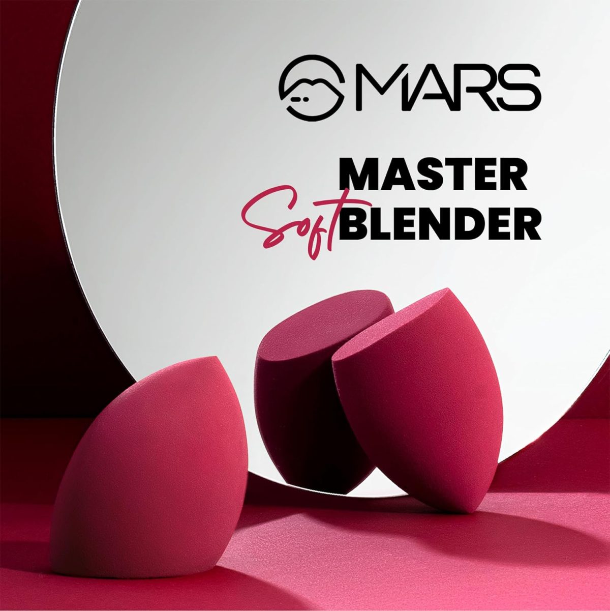 MARS Master Blender for Makeup | Dual-Sided Excellence | Flat for Precision | Premium Material | Durable | Less Product Absorption | Slant Shaped For Even Application - Image 6