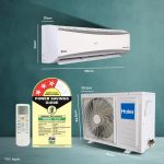 Haier 2.4 Ton 3 Star HEXA Inverter Split AC (7980 Watts, Copper, Super Heavy Duty, 7 in 1 Convertible, HD Filter, Cools at 60°C, 20 Mtrs Air Throw - HSU80SHD-AOW3BN-INV,White) - Image 6
