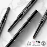 RENEE Superdense Eyebrow Pencil with Spoolie - Black, Smudge Proof, Waterproof, Highly Pigmented for Fill in Brow Gaps, Smooth One-Swipe Precision Application, Enriched with Vitamin C & Jojoba Oil - Image 6