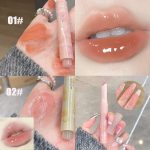 Gege Bear 6-Piece Heart-Shaped Jelly Lip Gloss Set, Hydrating Lipstick for Women and Girls, Moisturizing Non-Sticky Formula, Perfect for Everyday Use (6 Pcs Set, 3.2g each) - Image 6