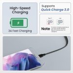 Ambrane Unbreakable 60W / 3A Fast Charging 1.5m Braided Micro USB Cable for Smartphones, Tablets, Laptops & Other Micro USB Devices, 480Mbps Data Sync, Quick Charge 3.0 (RCM15, Black) - Image 2