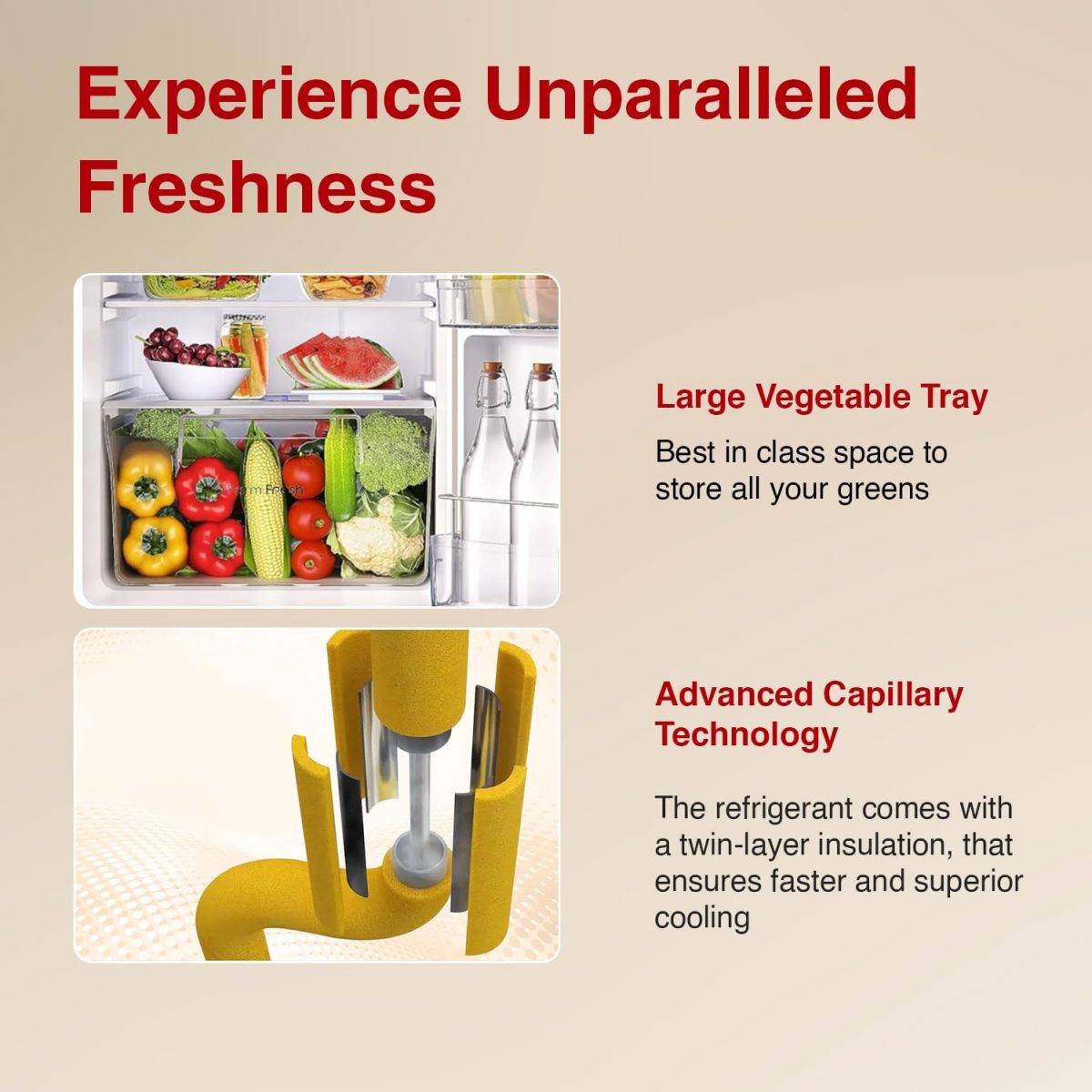 Godrej 183 L 3 Star Farm Fresh Crisper Technology With Jumbo Vegetable Tray Direct Cool Single Door Refrigerator (RD R190C WRF NY BL, Navy Blue) - Image 4