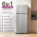 Godrej 223 L 3 Star Convertible Freezer 6-In-1, Nano Shield Technology, Inverter Frost Free Double Door Refrigerator(RT EONVALOR 260C RCIF ST RH, Steel Rush) - Image 3