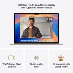 Apple 2025 MacBook Air (15-inch, Apple M4 chip with 10-core CPU and 10-core GPU, 16GB Unified Memory, 256GB) - Starlight - Image 3