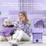 The Viral Hub Semi-Automatic Folding 9L Small Mini Washing Machine with Dryer Deep Cleaning 3 (AB7) - Image 2