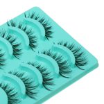 Magideal 5 Pairs Beauty Makeup Handmade Messy Cross Style False Eyelashes Green - Image 7