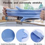 UrbanBite Hand Gloves for Kitchen Cleaning dish Washing Gloves Silicone Dishwashing Hands Vessel dishwasher wash utensil For Women Men House essentials for Bathroom Cleaning Pet Hair Care Car Washing - Image 2