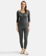 Jockey 2503 Women's Super Combed Cotton Rich Three Quarter Sleeve Slim Fit Thermal Top with Stay Warm Technology - Image 4